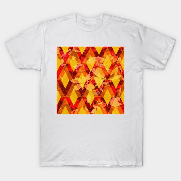 Leaves on Lattice T-Shirt by DANAROPER